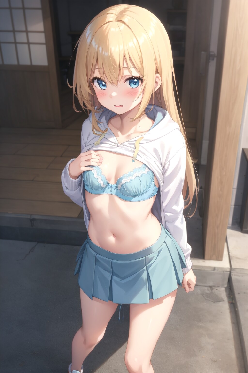 今日のパーカー金髪ちゃん