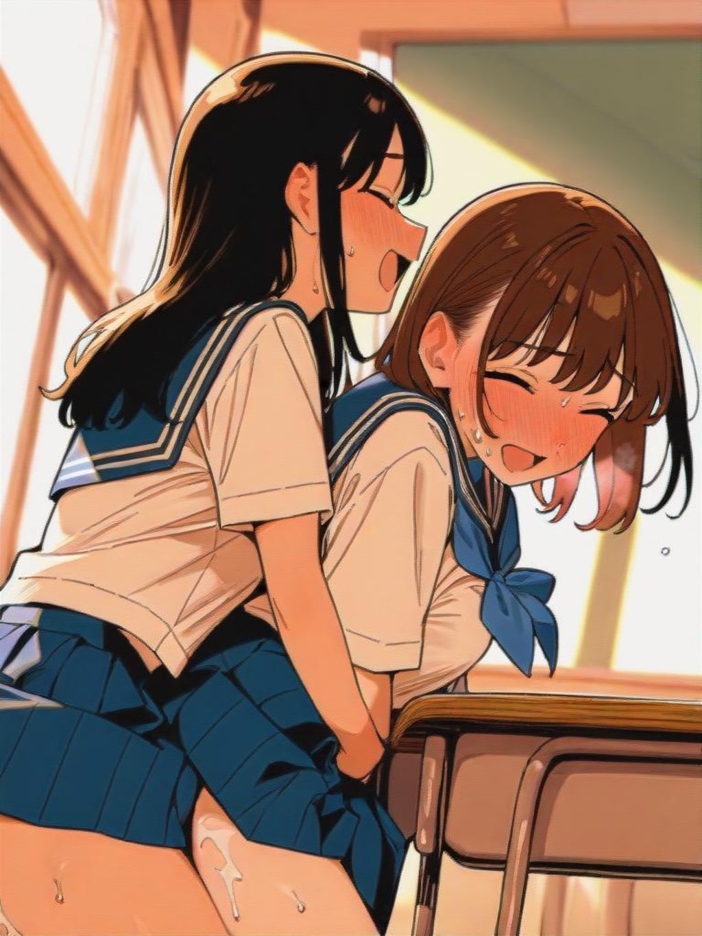 百合交尾ごっこ