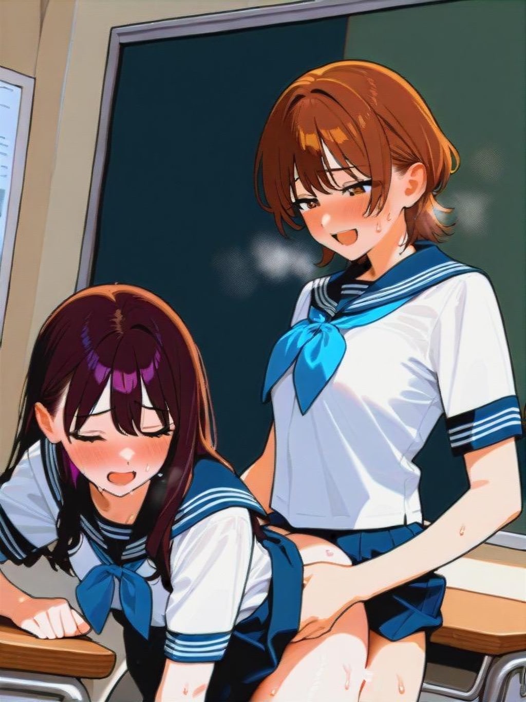 百合交尾ごっこ