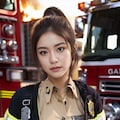 消防士の女性 4枚目