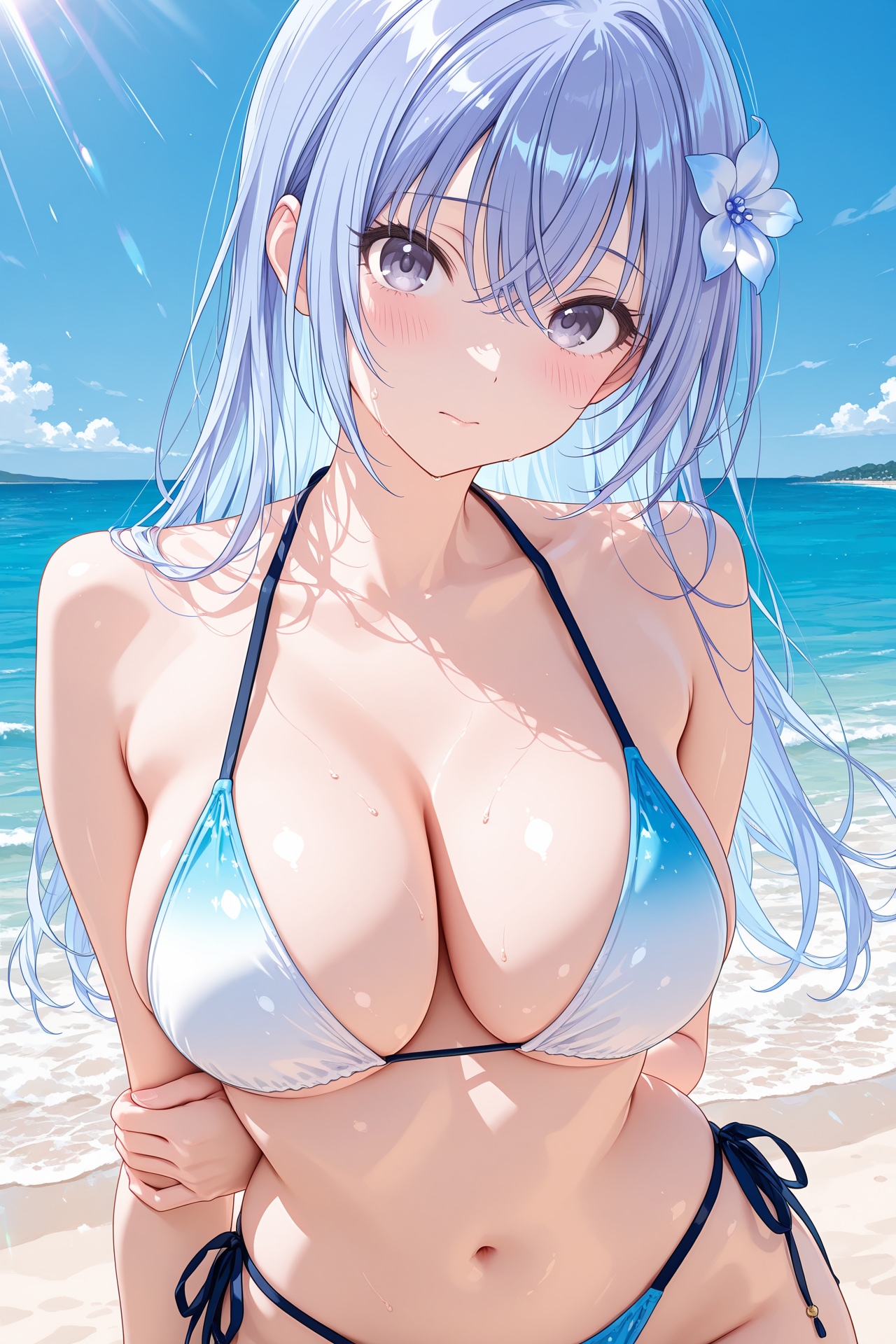 ビキニ姿の鈴木羽那ちゃん