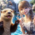 眼鏡っ娘とラッコ part.2 5枚目