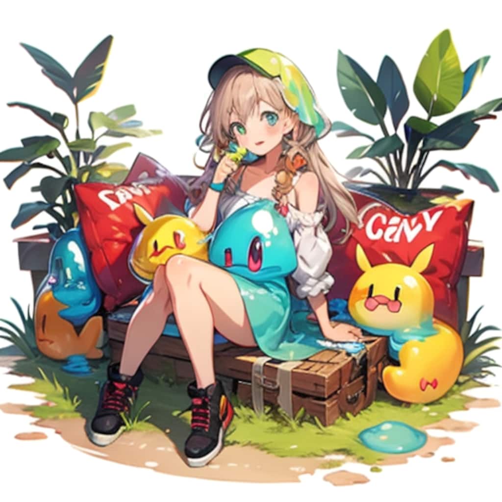 スライムと女の子