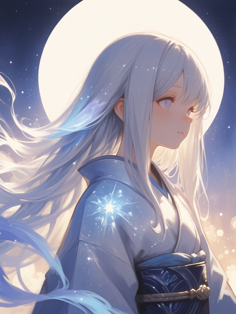 着物（髪色グラデの実験）