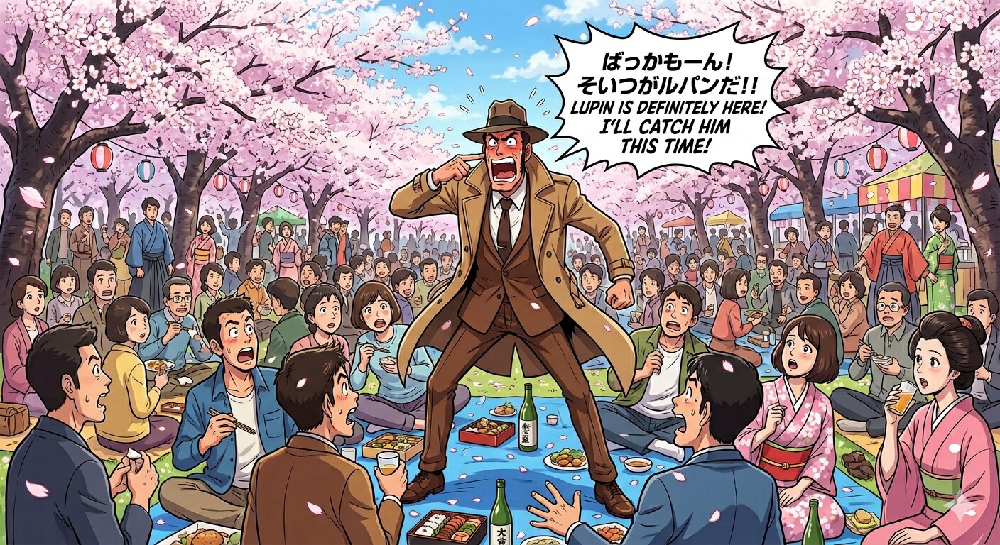 今、ここに俺が来なかった？→花見客が騒然