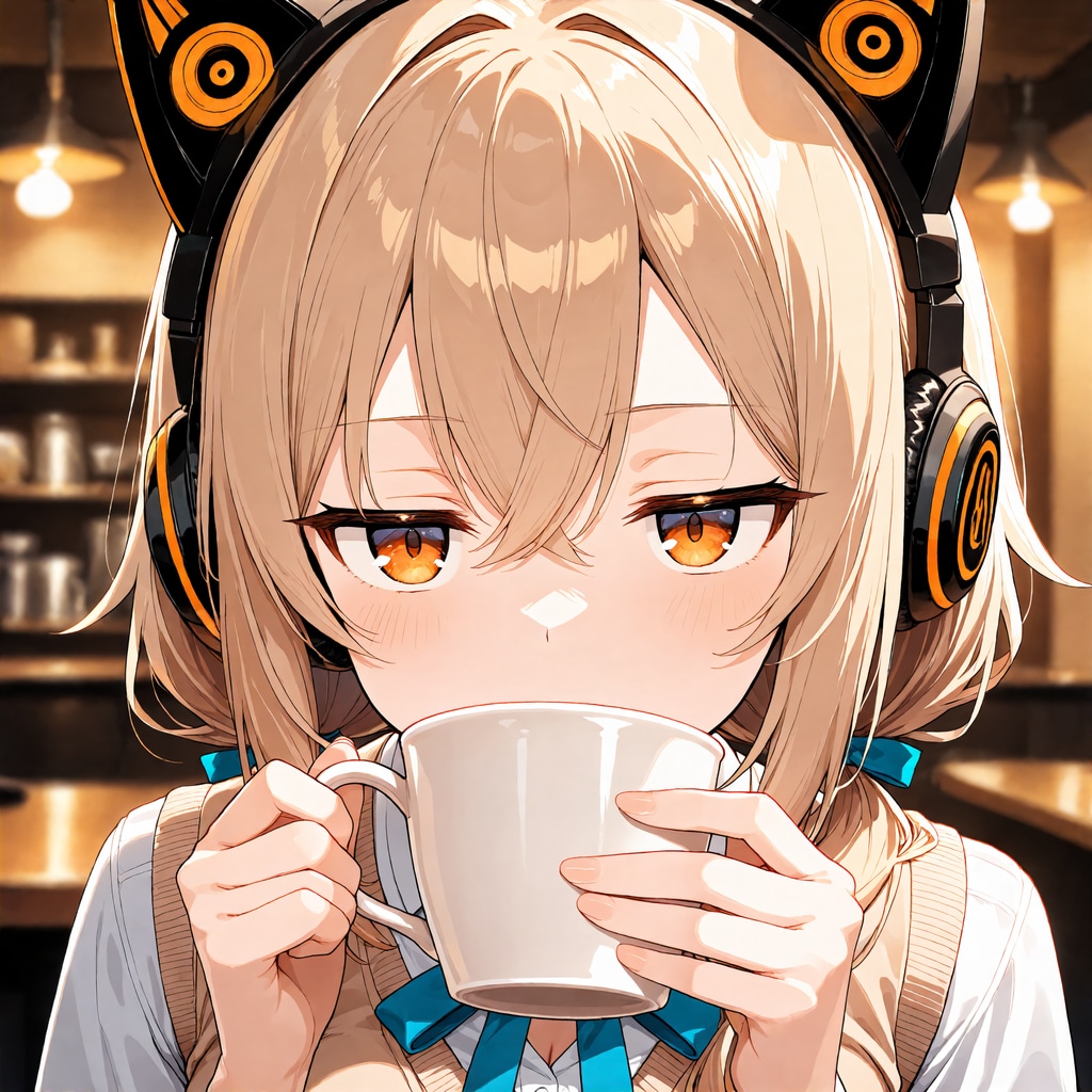 ジト目で口元隠す
