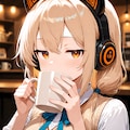 ジト目で口元隠す 2枚目
