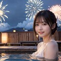 花火と温泉 4枚目