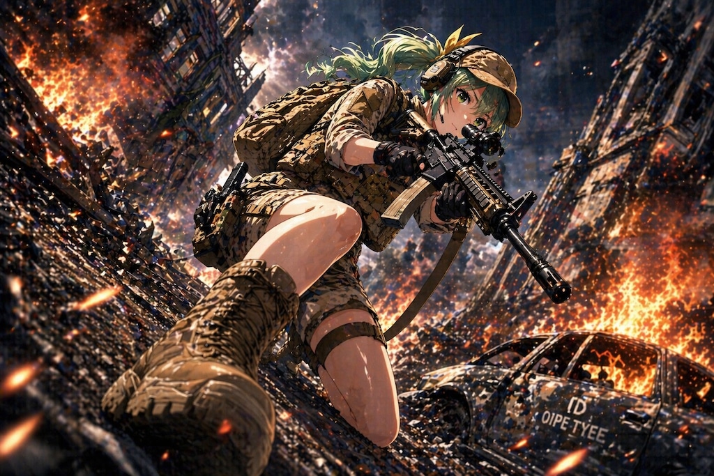 炎上都市を貫く視線