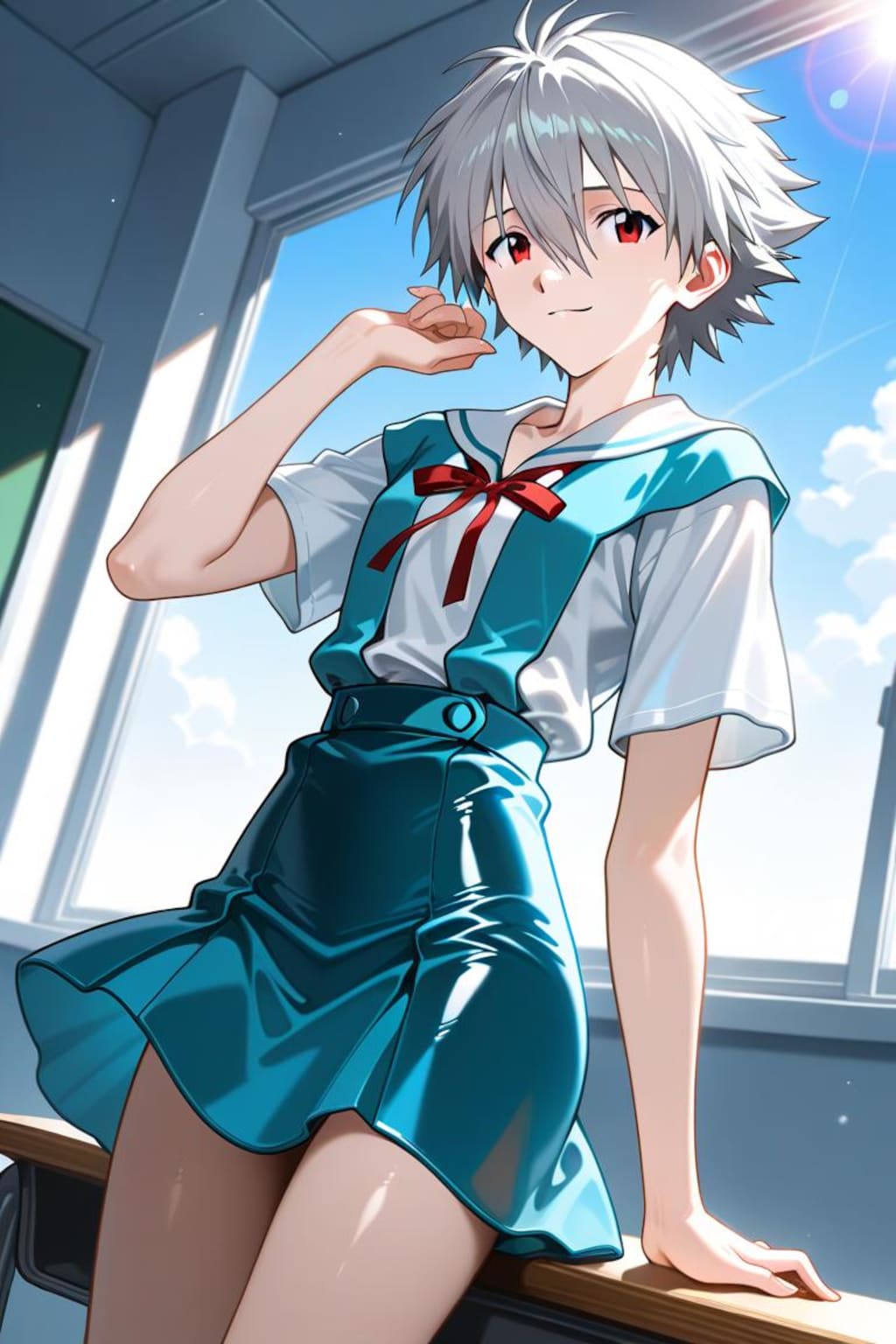 エヴァンゲリオン　渚カヲル　セーラー服