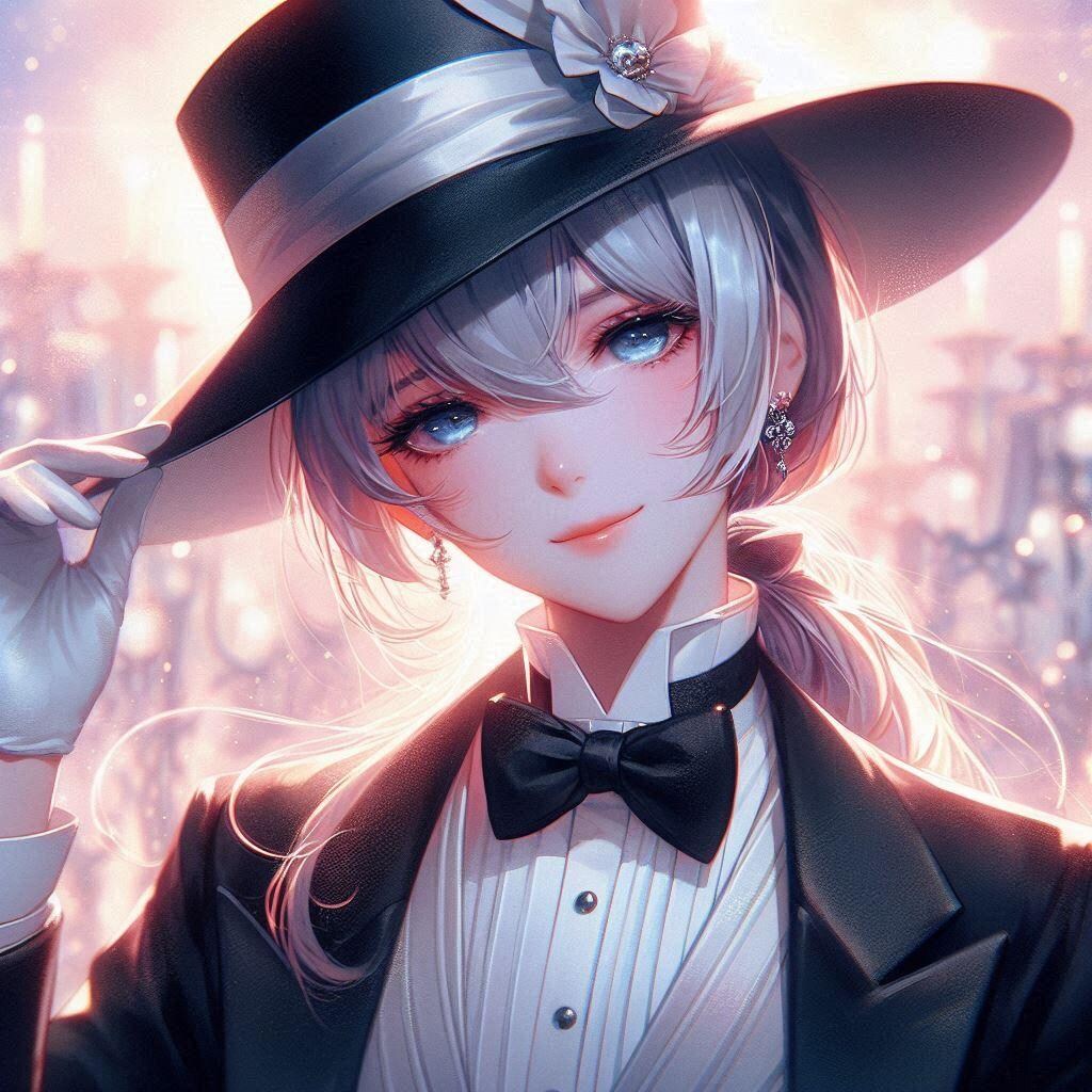 うちの子シルクハット