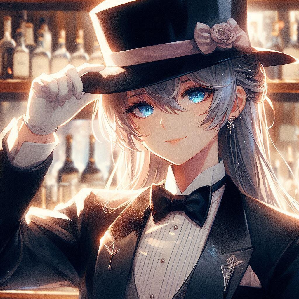 うちの子シルクハット