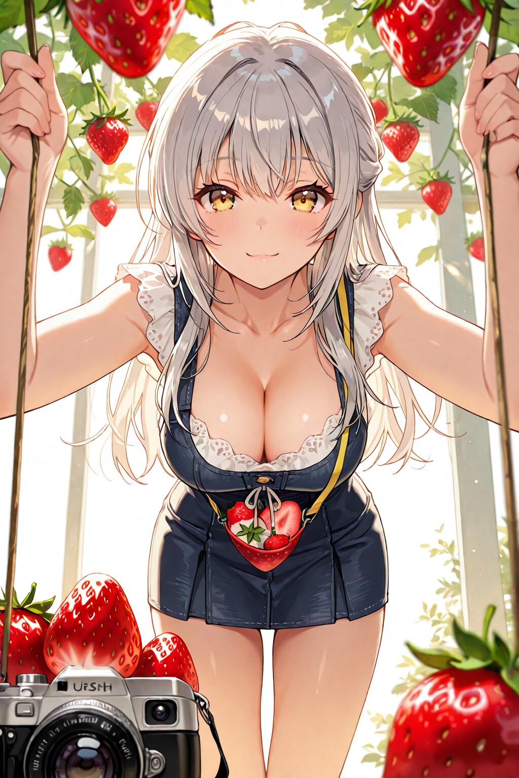 いちご狩りもそろそろ終わっちゃうね(´･_･`)