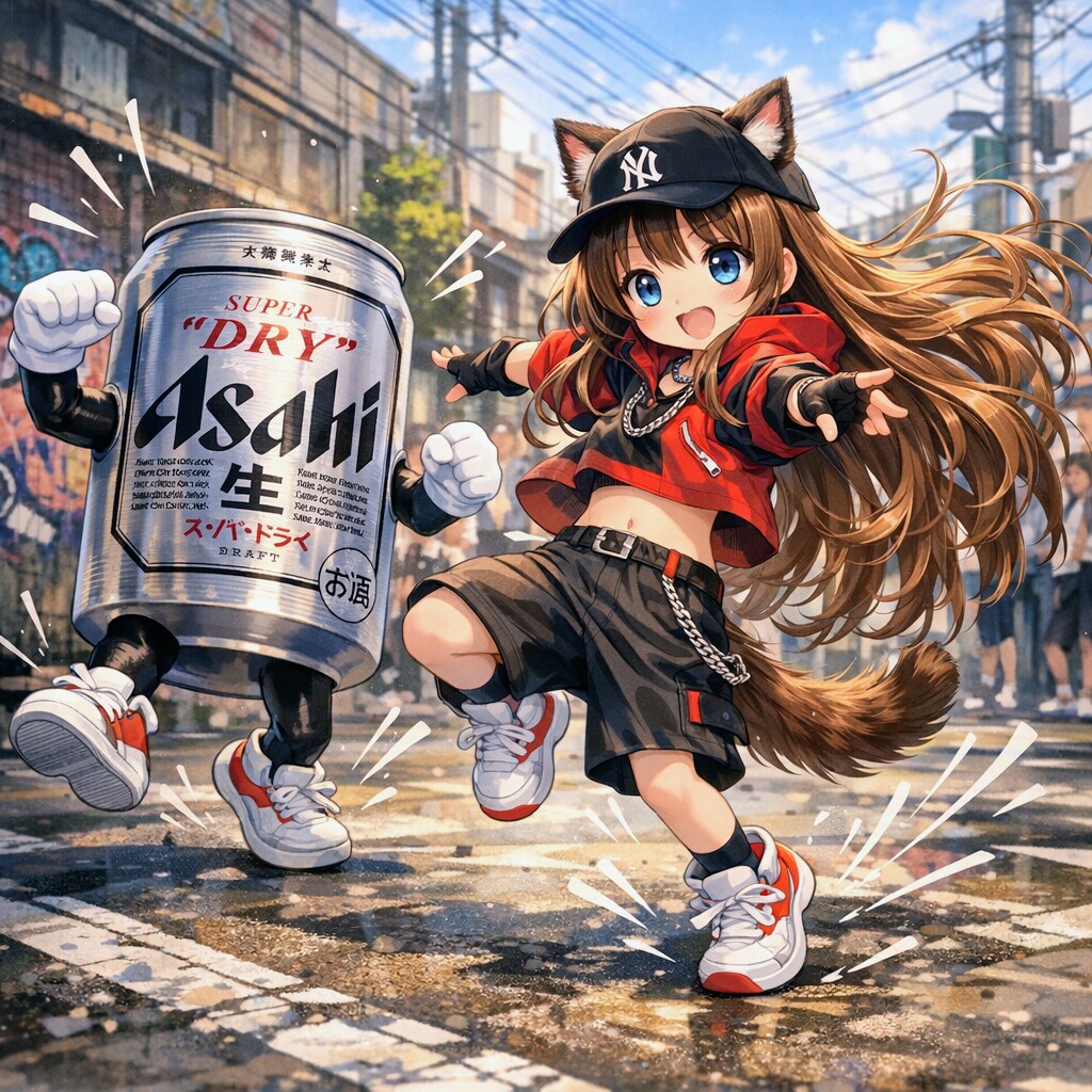 ヒップホップダンスの小さな女の子