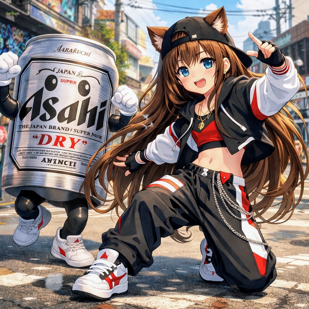 ヒップホップダンスの小さな女の子