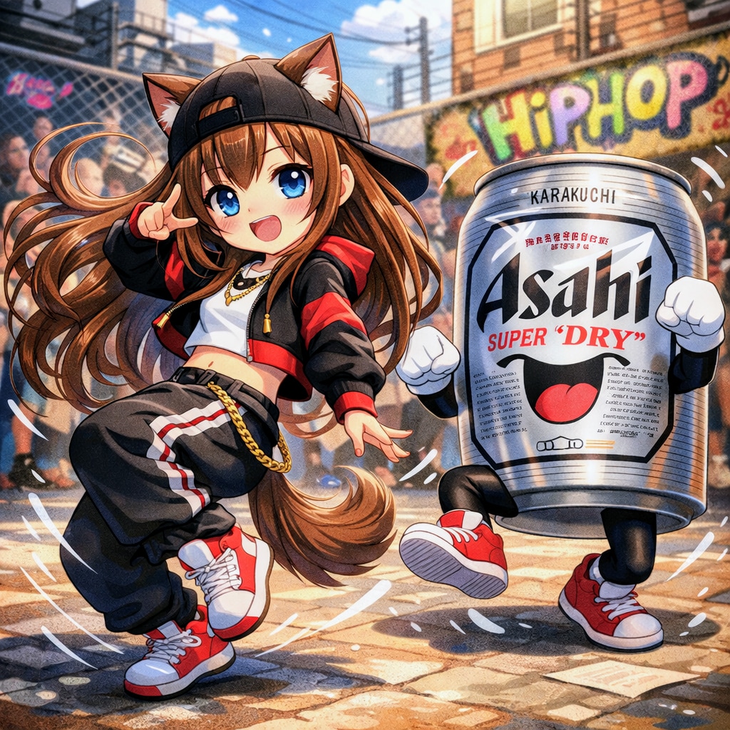 ヒップホップダンスの小さな女の子