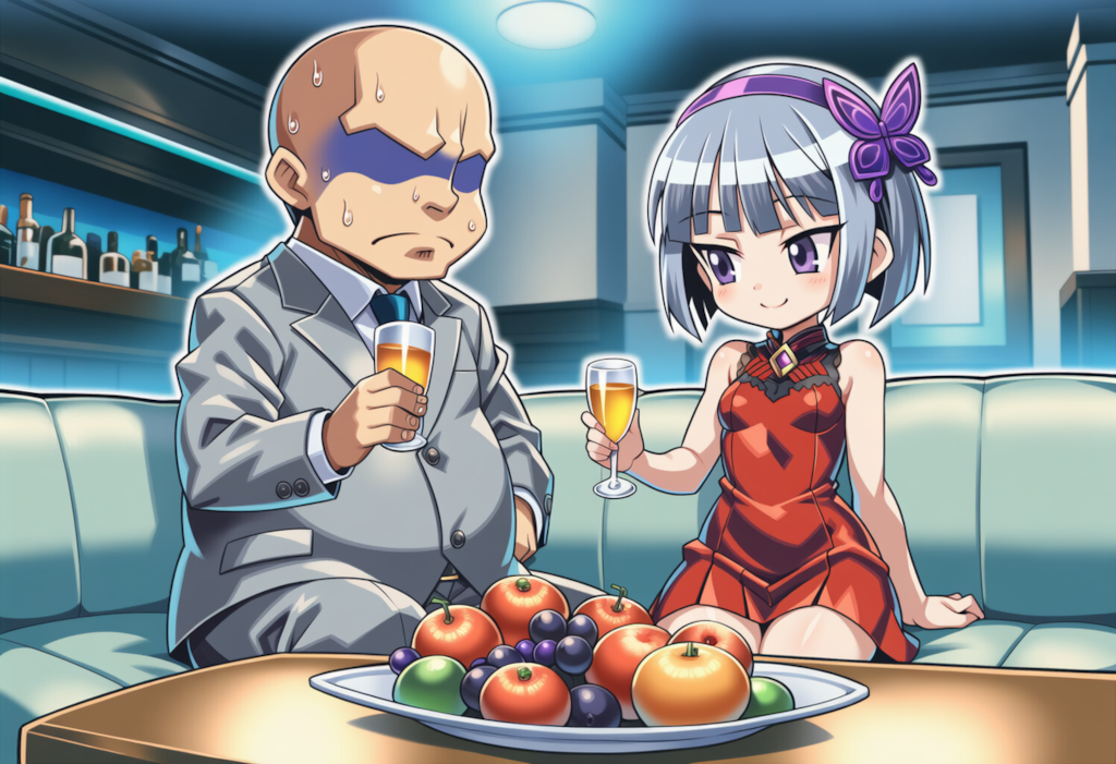 来店直後にフルーツ盛り合わせを出してくる南風