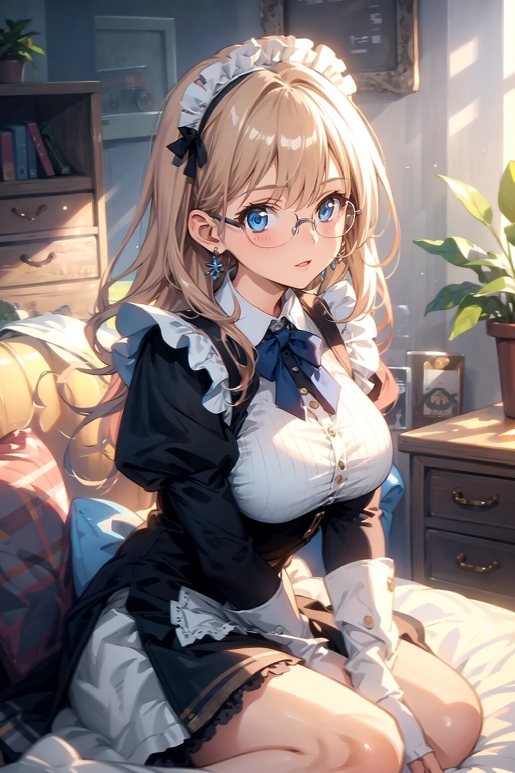 メガネ美少女メイド