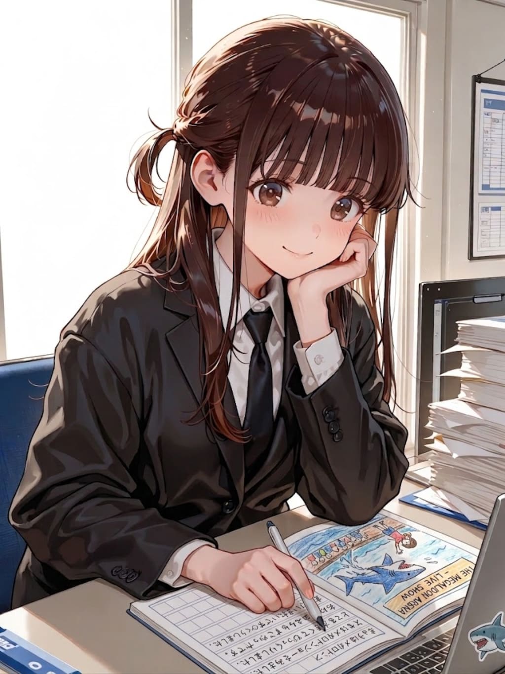 従姉妹ちゃん（仮）、夏休みの絵日記を描く！