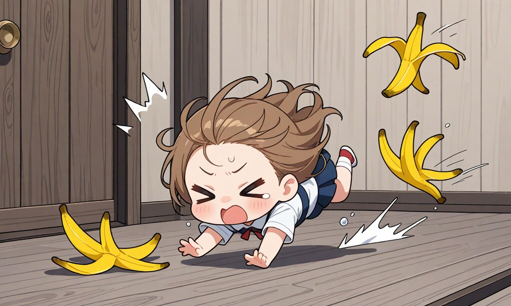 バナナと融合した少女