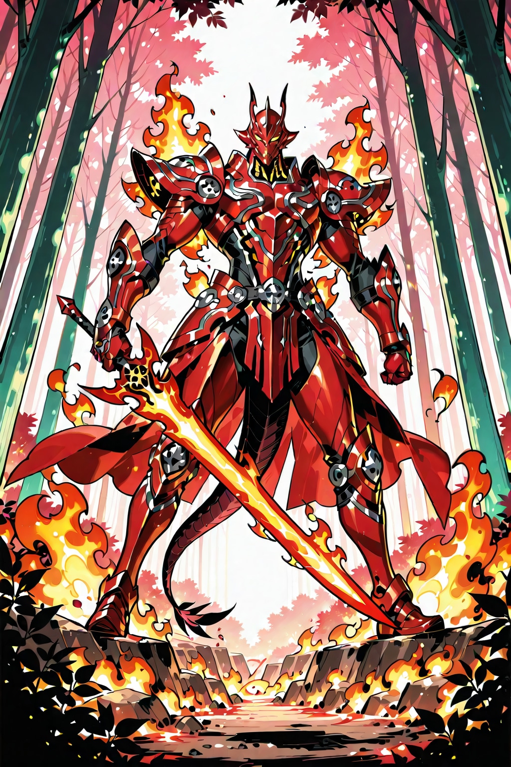 炎滅騎士・紅牙（コウガ） | の人気AIイラスト・グラビア