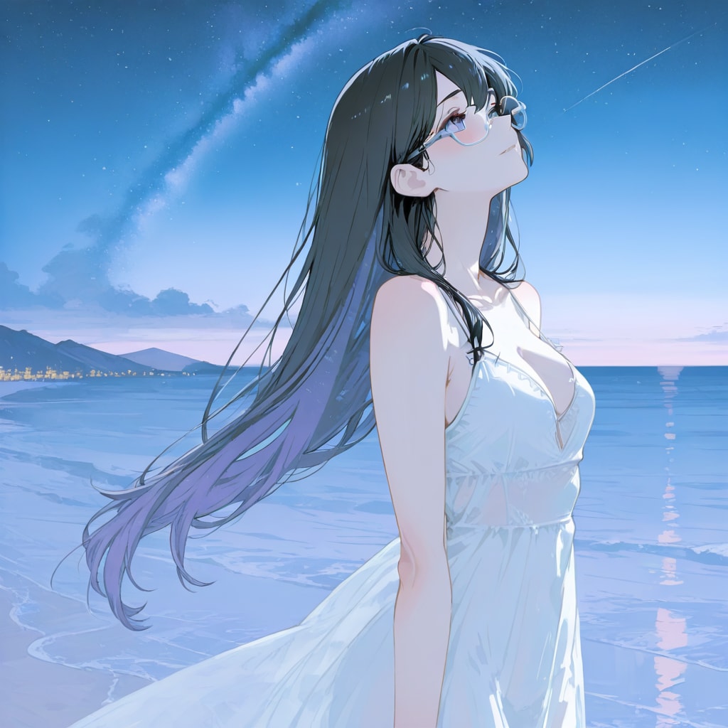 星を見る
