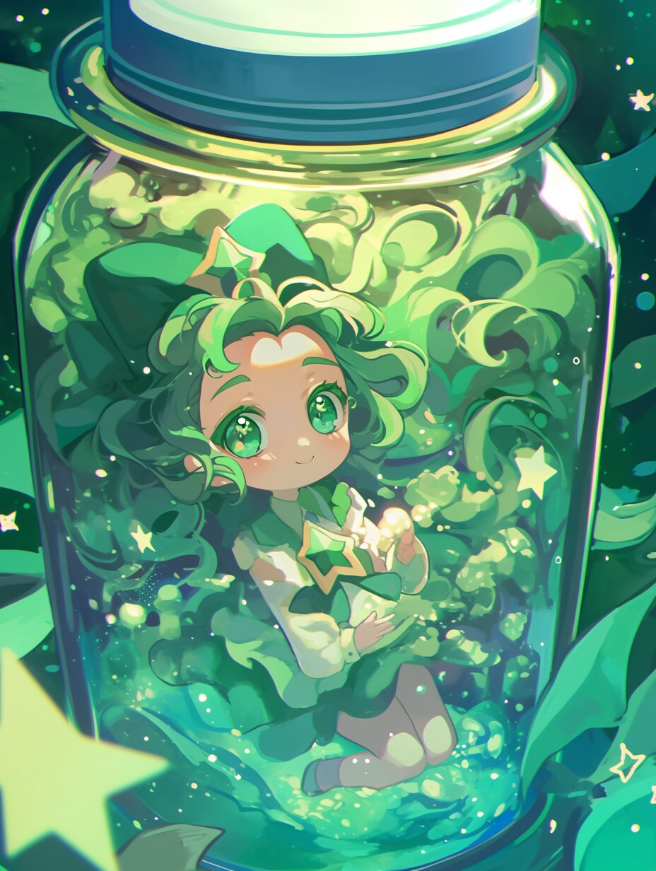 「瓶詰の少女」碧106 | の人気AIイラスト・グラビア