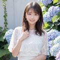 紫陽花と女の子 2 8枚目