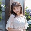 紫陽花と女の子 2 10枚目