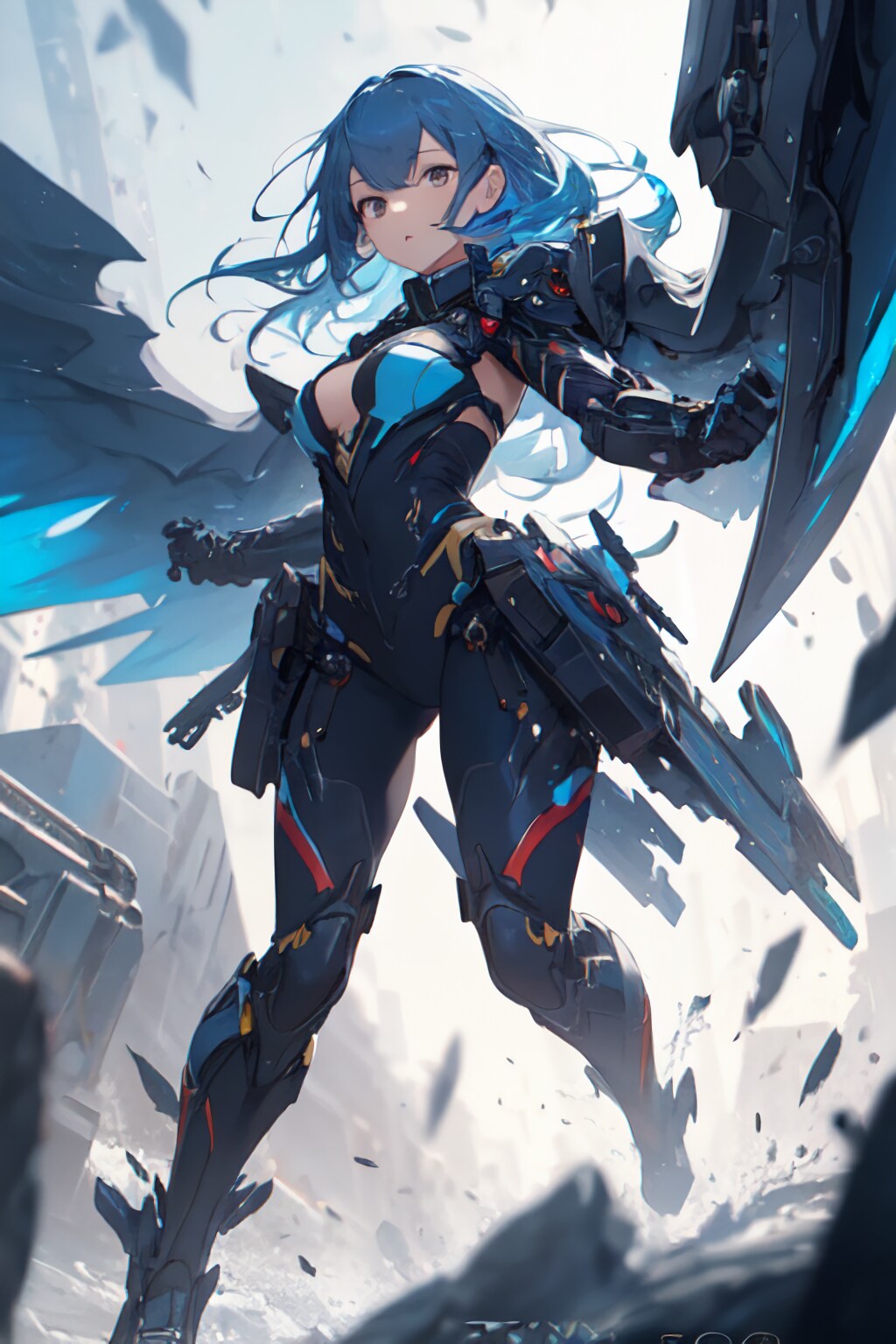 青髪のバルキリー