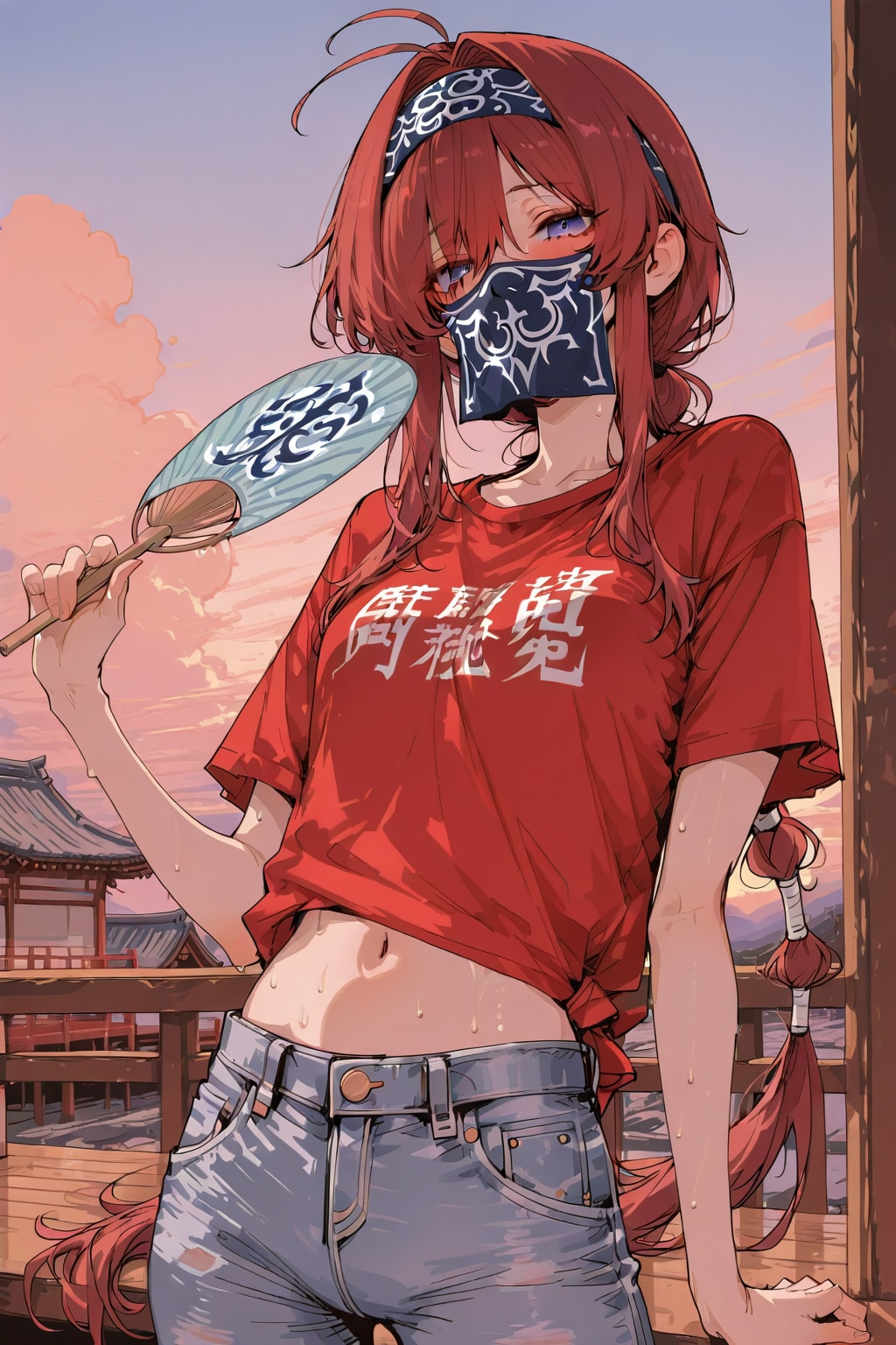 夕方もまだ暑くて