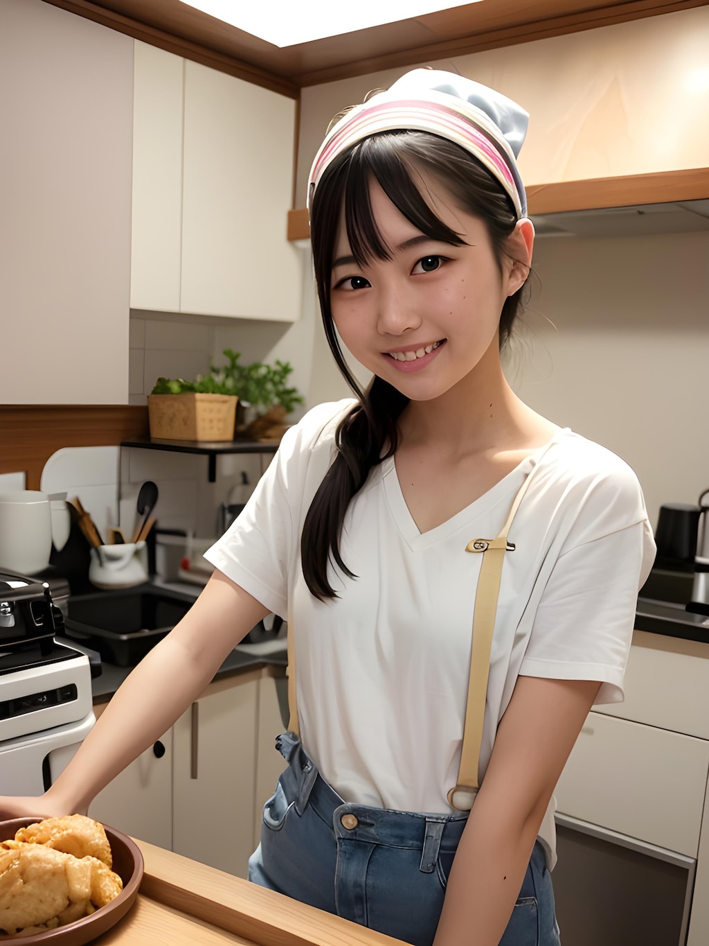 『キッチンちちぷい』でバイトする短大ちゃん