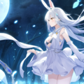 月夜のウサギ 3枚目