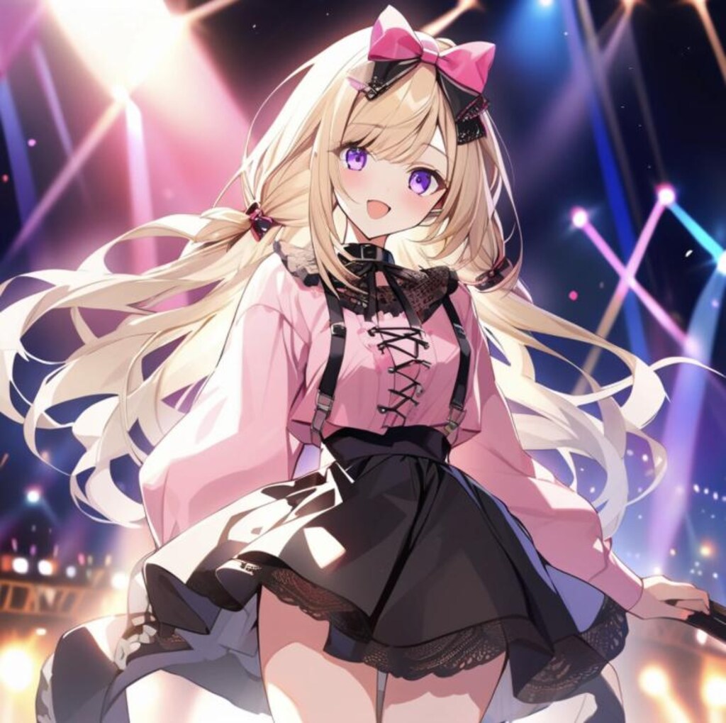 地雷系ファッションの金髪アイドル1〜5