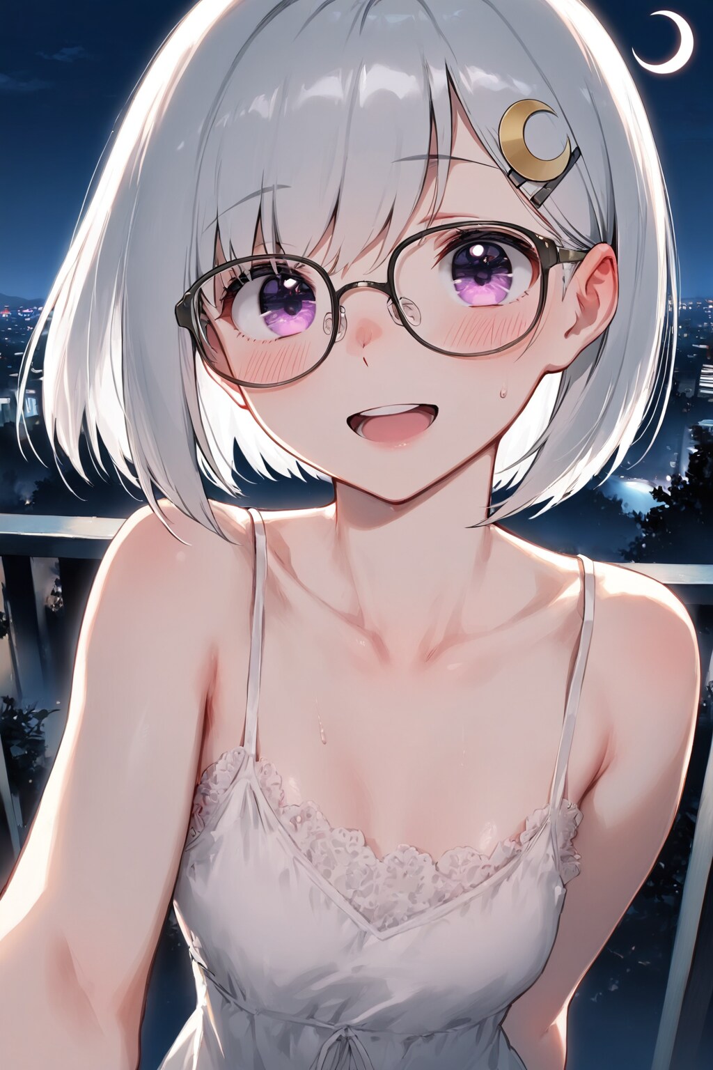 月下の微笑み