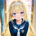 金髪ロングの女の子 2枚目