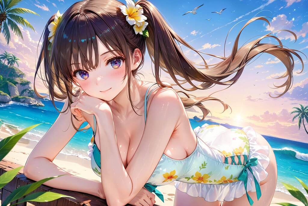 メイリン海に行く