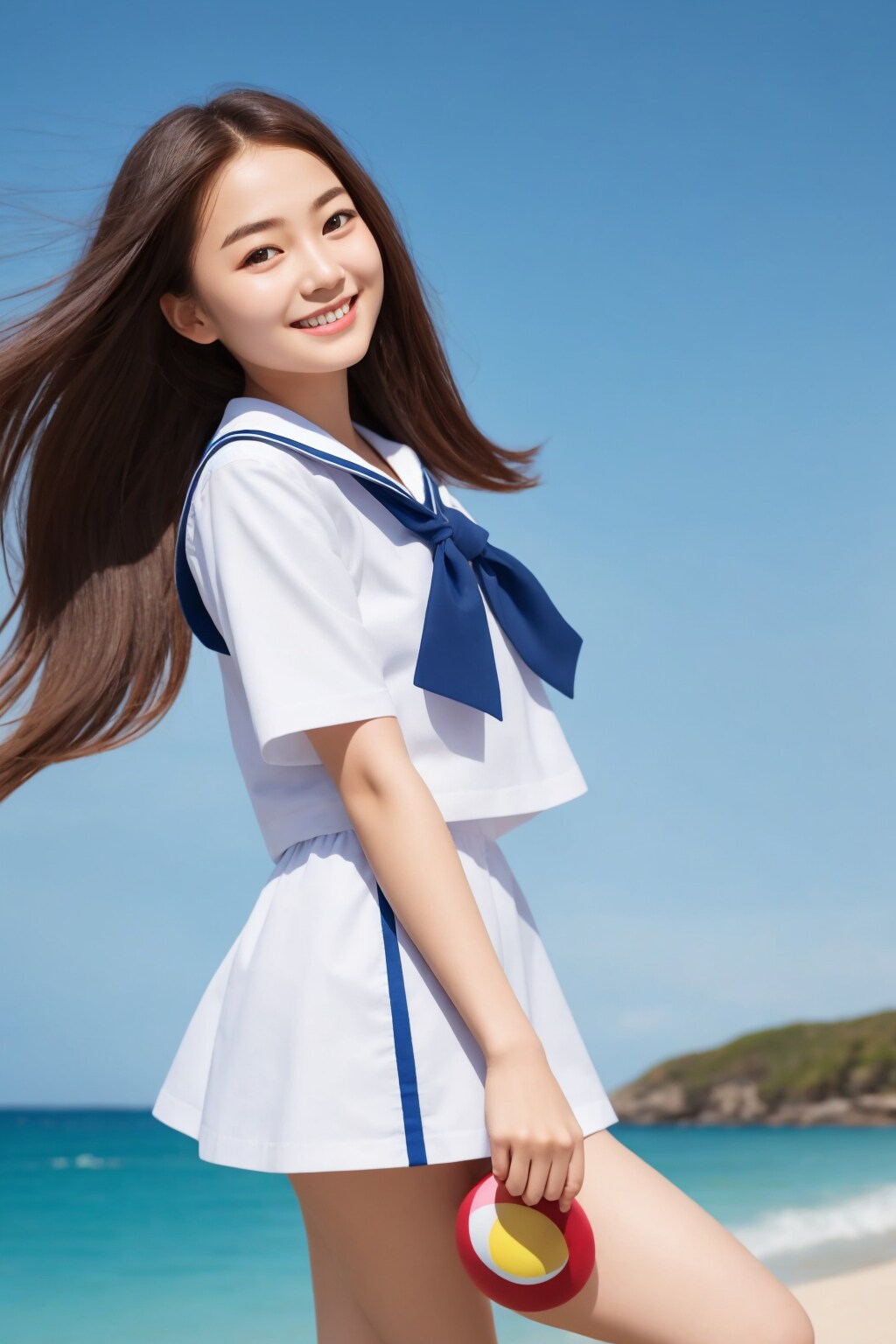 海辺の君９６ | の人気AIイラスト・グラビア