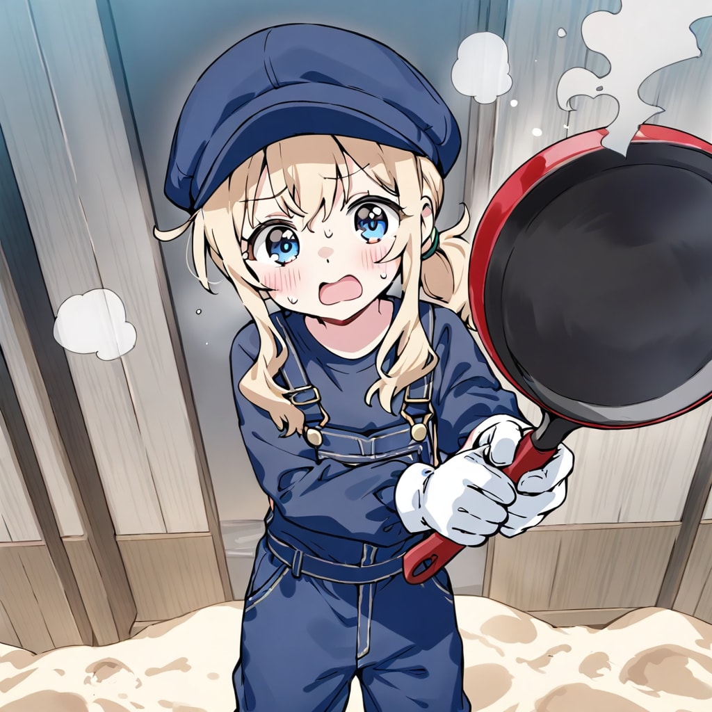 鉄イモノのフライパンです ＞＜
