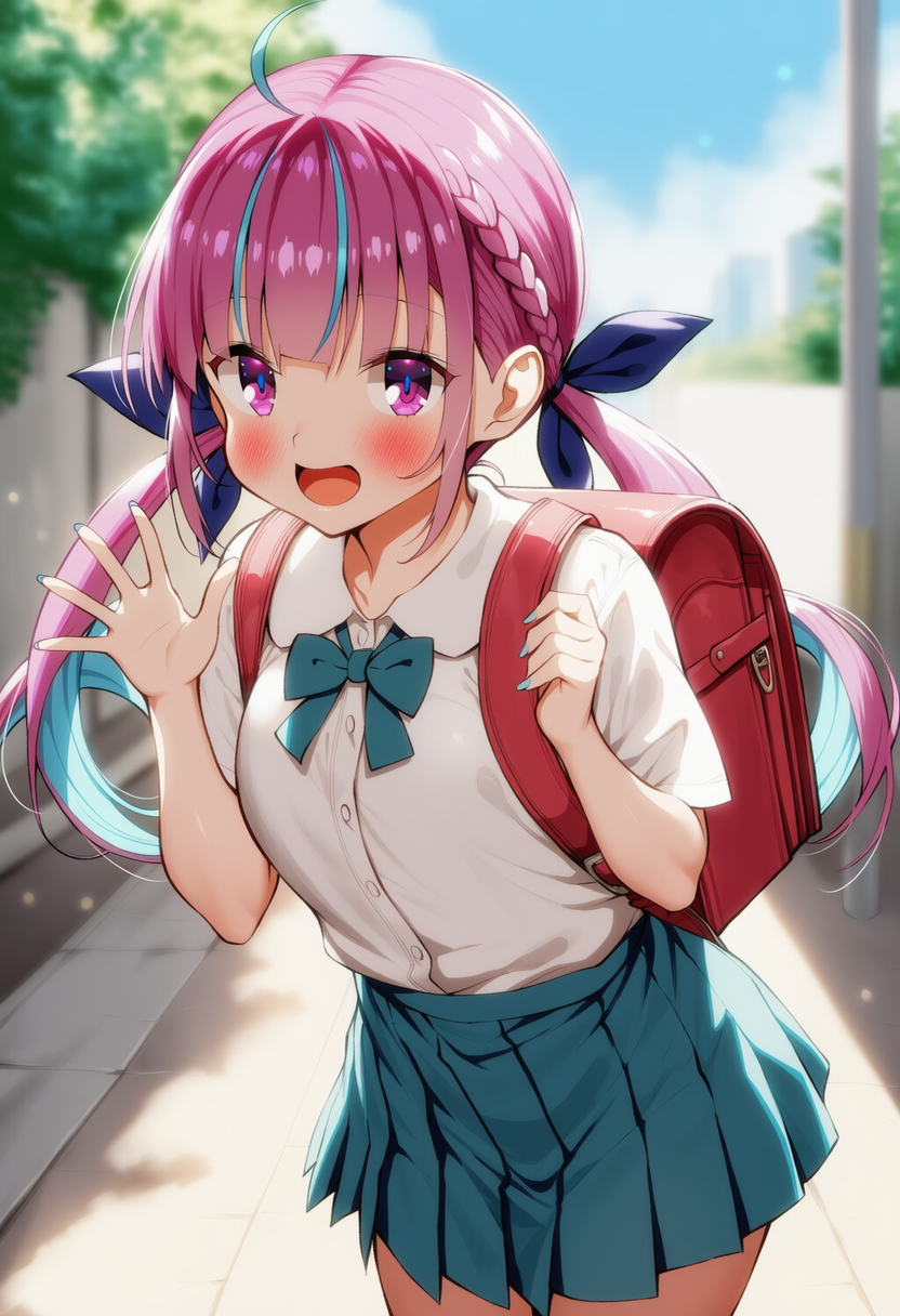 おはよー！（湊あくあ） | の人気AIイラスト・グラビア