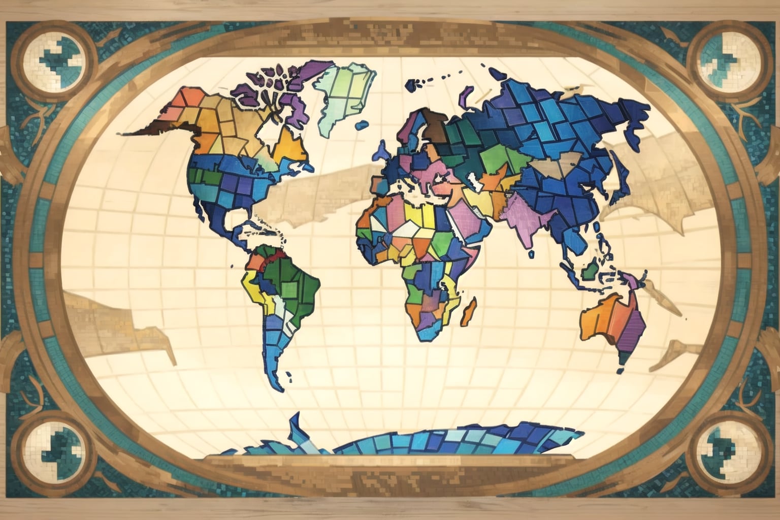 モザイクアート | の人気AIイラスト・グラビア