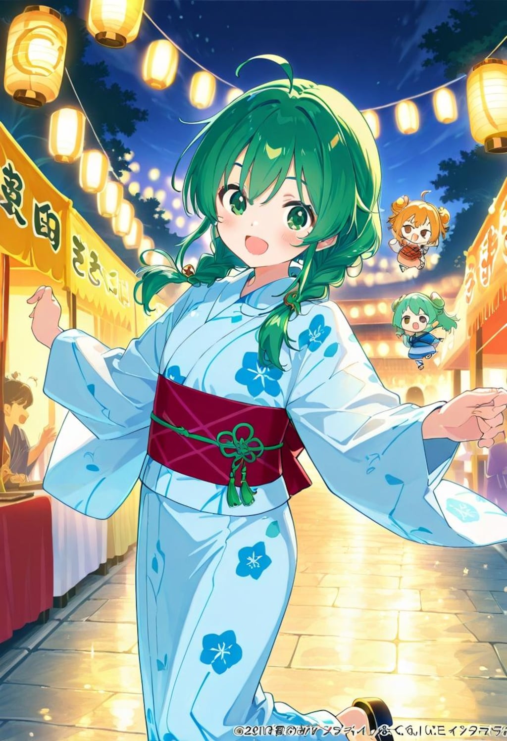 盆踊り（緑髪娘）