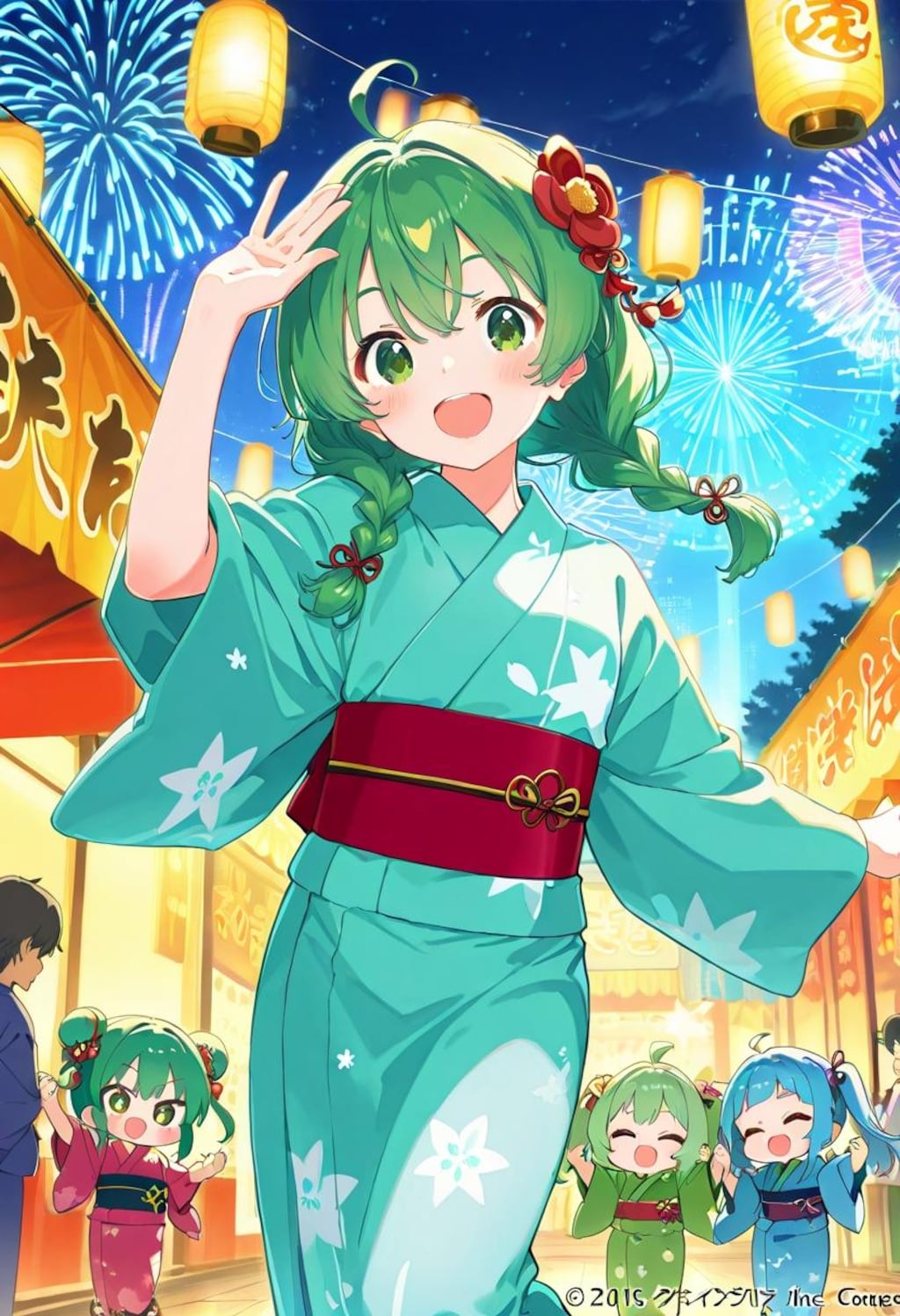 盆踊り（緑髪娘）