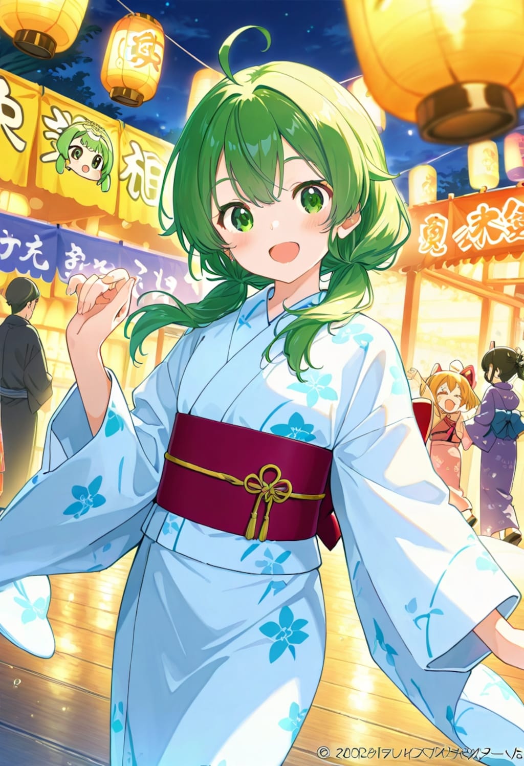 盆踊り（緑髪娘）