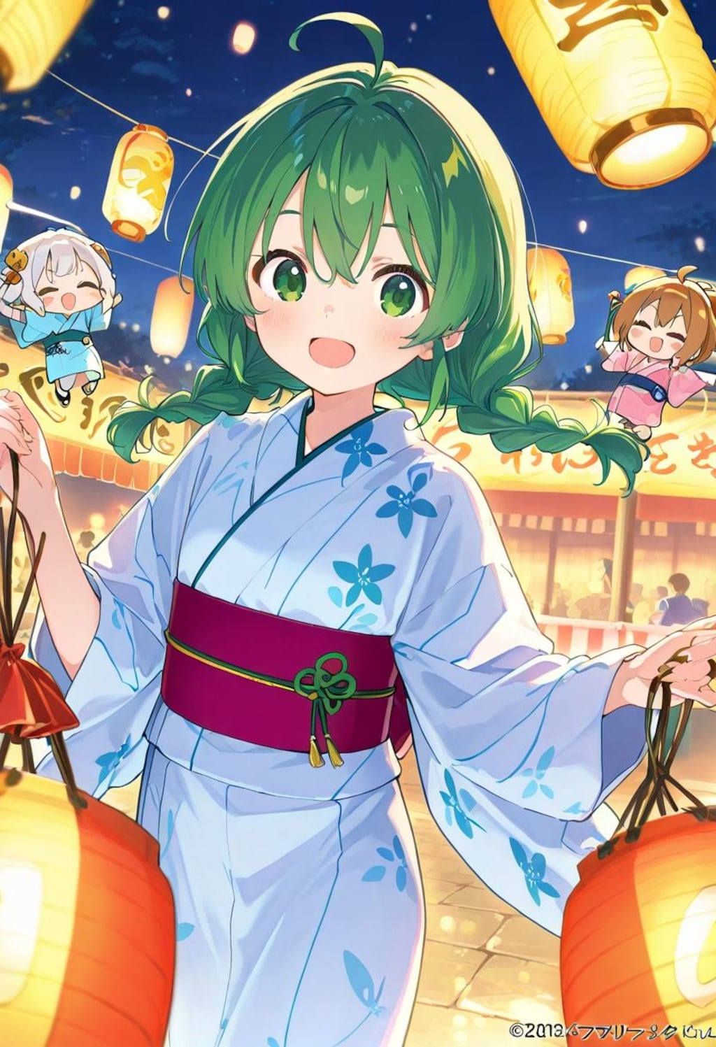 盆踊り（緑髪娘）