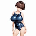 爆乳スク水 2枚目