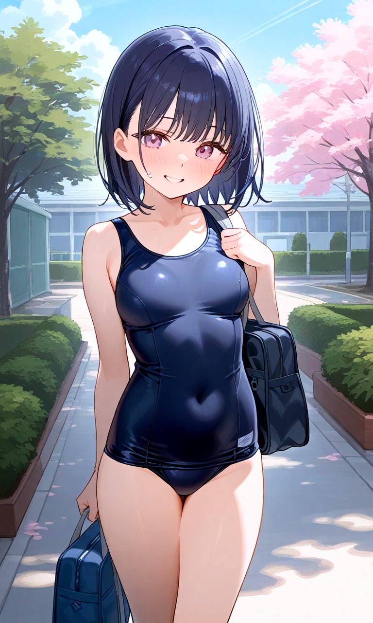 制服がスク水指定の学校に入学しました。
