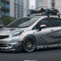 日産ノート軍用車　レーザーキャノン搭載 4枚目