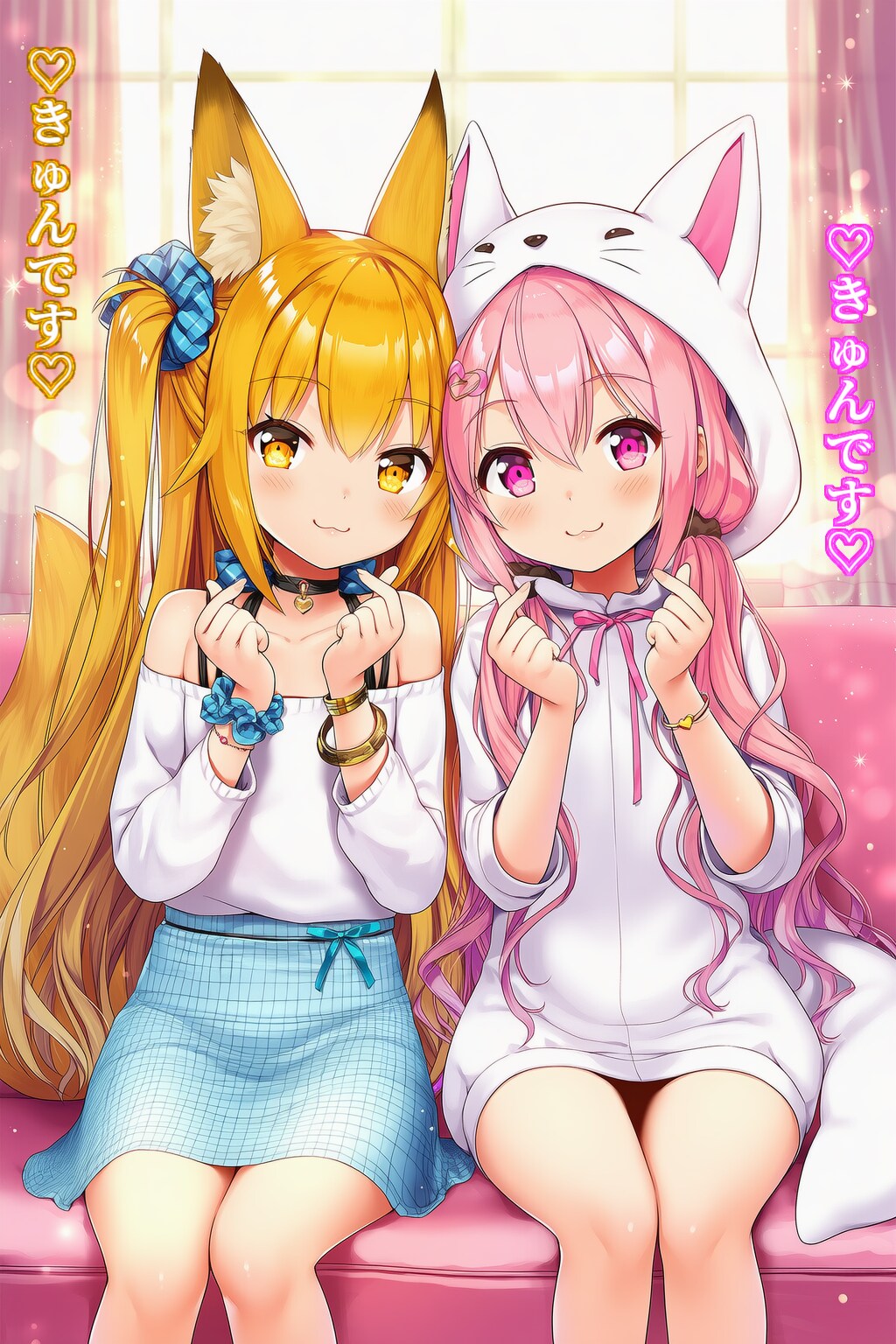 【初コラボ投稿②】✨🦊ミラさん（現ミラプロンプトVer.）＆ 桜美サクラ🌸✨