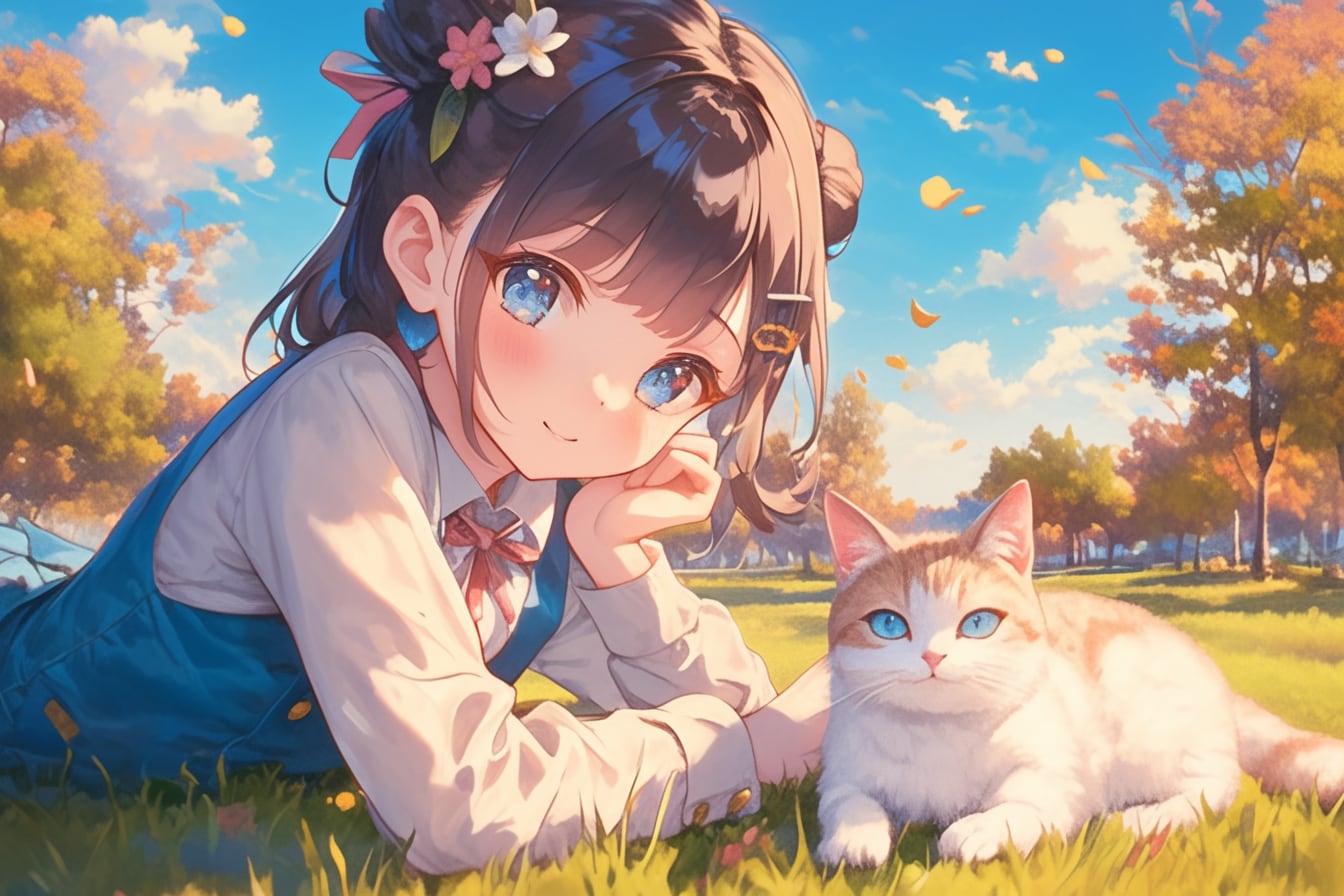 猫🐈とおだんごちゃん🍡✨84 | の人気AIイラスト・グラビア